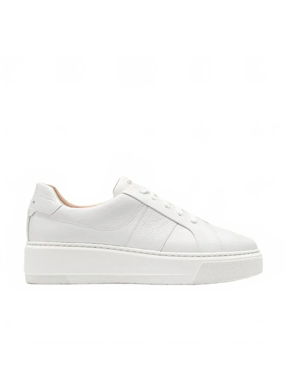 FRANKIE4 Riley White Tumbled WOMEN'S LEATHER SNEAKER